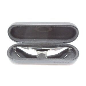 NOS OAKLEY USA A-Wire VTG Wrap Gunmetal Chrome Iridium Mirror Sunglasses